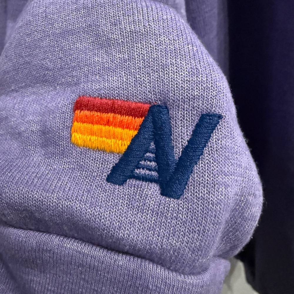 Aviator Nation Bolt 2 Crew Sweatshirt Purple Lightning Relaxed Fit M sold out - Picture 5 of 7
